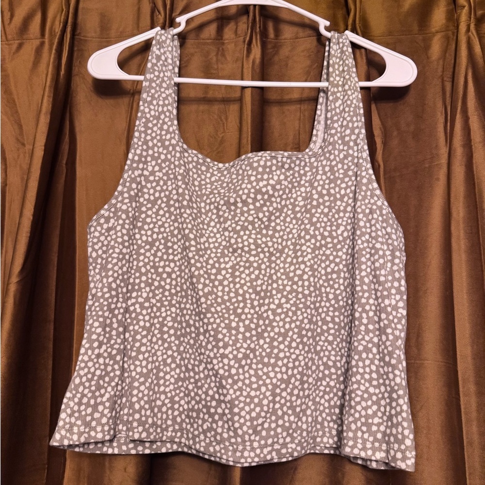 Old Navy Green Dot Square-Neck Tank